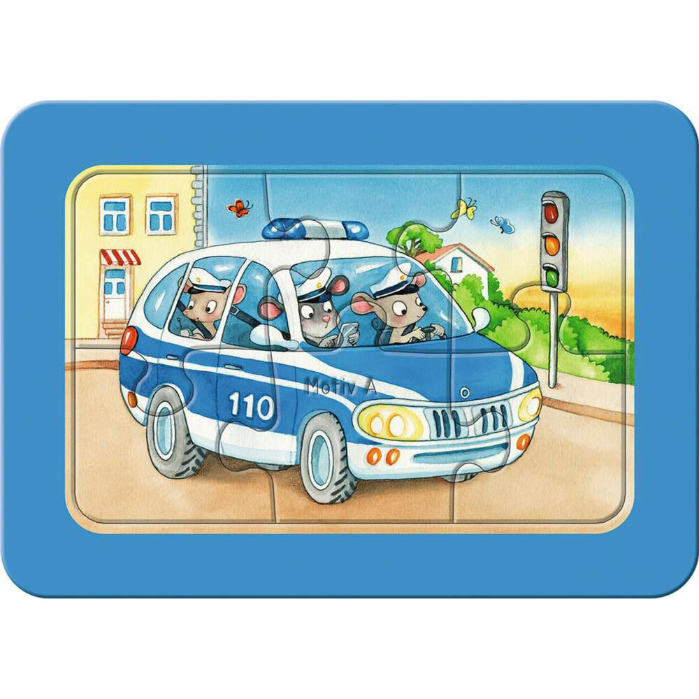 Ravensburger Children's Puzzle Animals in Action, Puzzle, 3x6 pieces, 05630