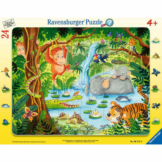 Ravensburger Kinderpuzzle Dschungelbewohner, Puzzle, 24 Teile, 06171