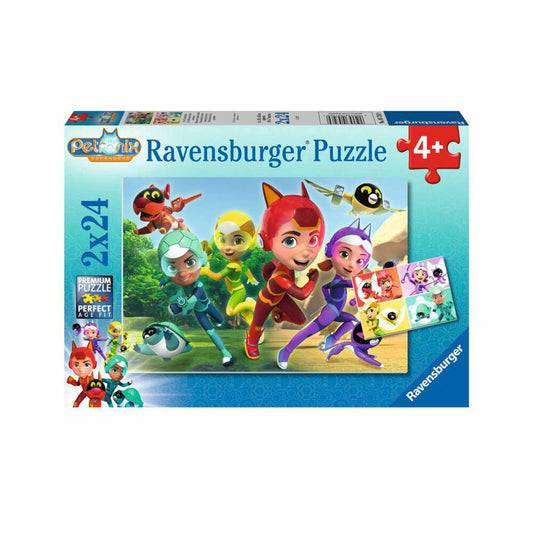 Ravensburger Petronix The Animal Rights Activists, 2 x 24 pieces, children's puzzle, children's puzzle, from 4 years, 05726