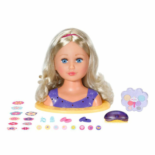 Zapf Creation BABY born Sister Styling Head, Frisierkopf, Schminkkopf, Puppe, 835234