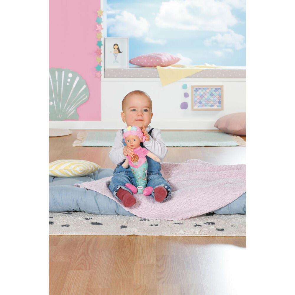 Zapf Creation BABY born Mermaid for babies, Babypuppe, Kuschelpuppe, Spielpuppe, Puppe, 35 cm, 832288