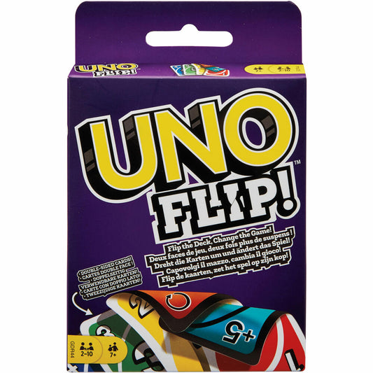 MATTEL GAMES Mattel UNO Flip Side, card game, card game, board game, family game, from 7 years, GDR44
