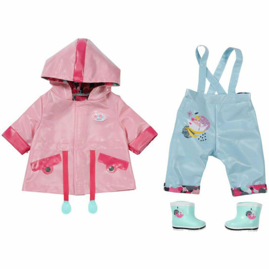 Zapf Creation BABY born Deluxe Regen, Jacke, Hose, Puppenkleidung, Puppen Kleidung, 43 cm, 835241