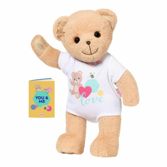 Zapf Creation BABY born Bär Weiß, Kuschelbär, Teddybär, Puppenzubehör, Zubehör, 834435