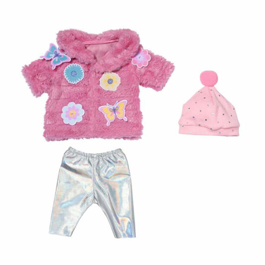 Zapf Creation BABY born Flauschmantel, Puppenkleidung, Puppen Kleidung, 43 cm, 833834