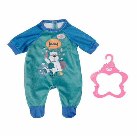 Zapf Creation BABY born Strampler Blau, Puppenkleidung, Puppen Kleidung, 43 cm, 833629