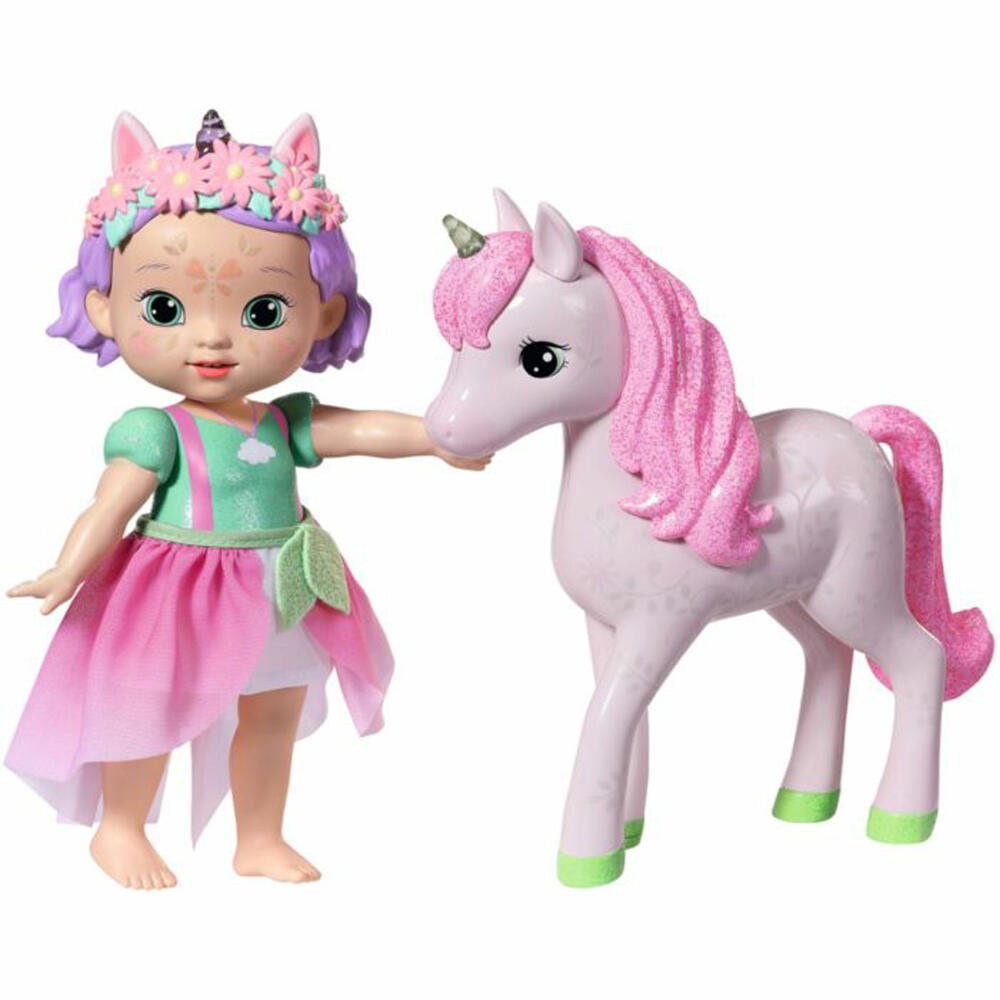Zapf Creation BABY born Storybook Princess Ivy and Unicorn, Play Doll, Doll, Toy, 833865