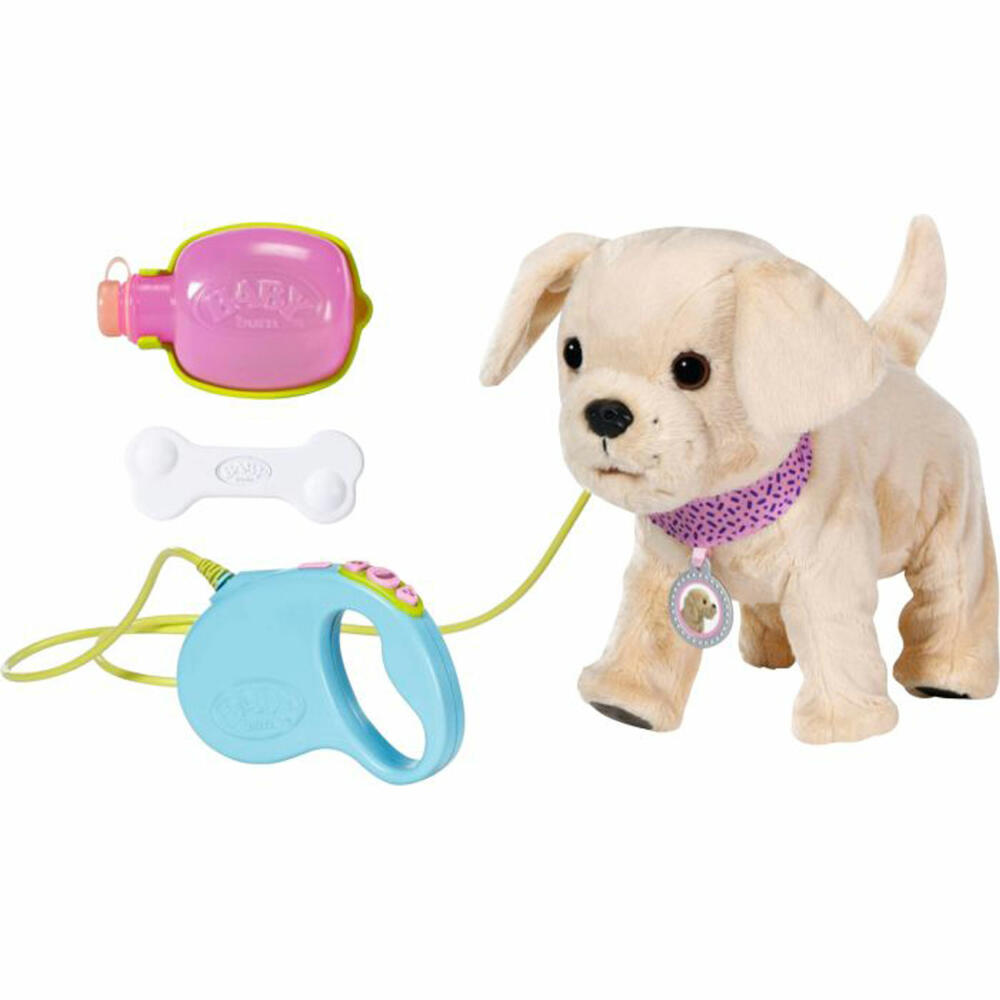 Zapf Creation BABY born My Lucky Dog, Dog with Function, Toy, Electronic Plush Dog, 835197