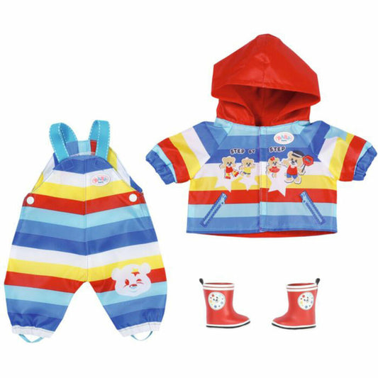 Zapf Creation BABY born Kindergarten Mud Pants Set, Rain Jacket, Doll Clothes, Doll Clothes, 36 cm, 834930