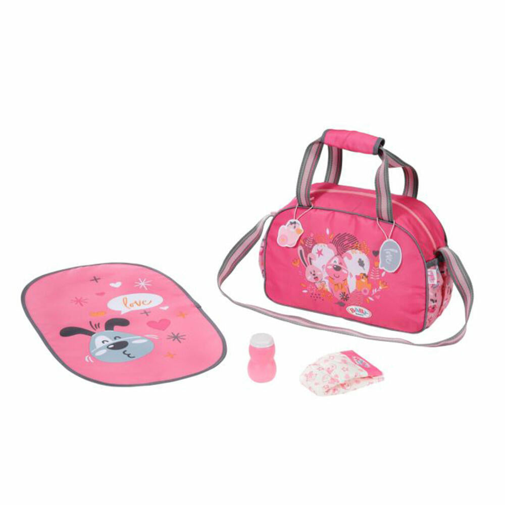 Zapf Creation BABY born Wickeltasche, mit Zubehör, Puppenzubehör, Tasche, 832455