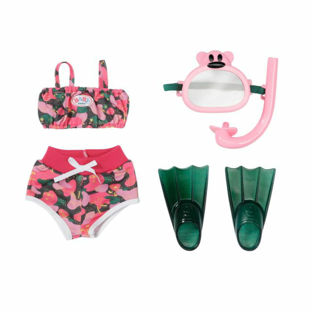 Zapf Creation BABY born Weekend Deluxe Tauchspaß, Bikini, Puppenkleidung, Puppen Kleidung, 43 cm, 835272