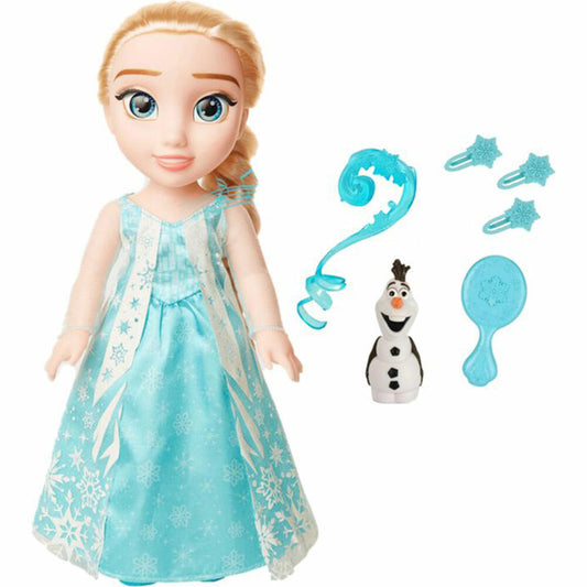 Disney Frozen Disney Frozen Classic Feature Singing Elsa, with Olaf, Doll, Play Doll, Toy, Ice Queen, approx. 35 cm, 225306