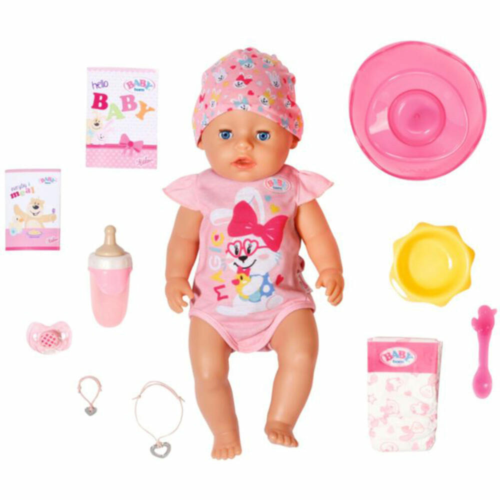 Zapf Creation BABY born Magic Girl, with function, play doll, baby doll, doll, approx. 43 cm, 835005