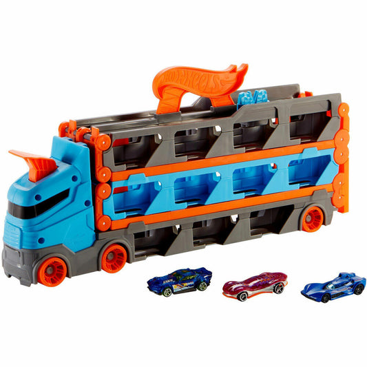 Hot Wheels Mattel Hot Wheels 2-in-1 Rennbahn Transporter, Rennstrecke, Autorennbahn, Auto, 30455274