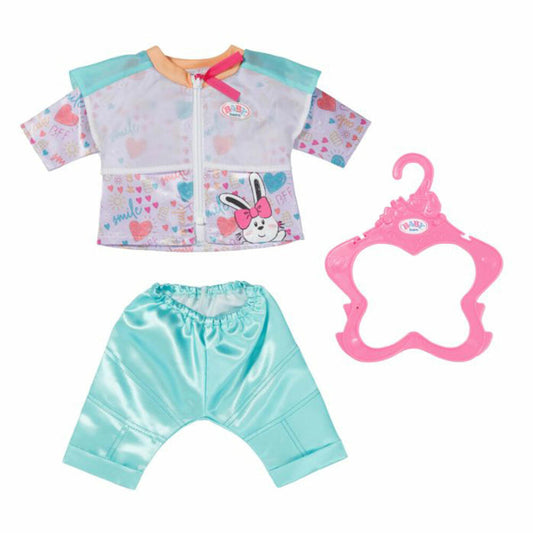 Zapf Creation BABY born Freizeitanzug Aqua, Puppenkleidung, Puppen Kleidung, 43 cm, 832622