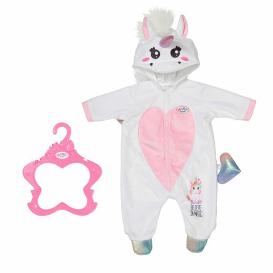 Zapf Creation BABY born Einhorn Kuschelanzug, Puppenkleidung, Puppen Kleidung, 43 cm, 832936