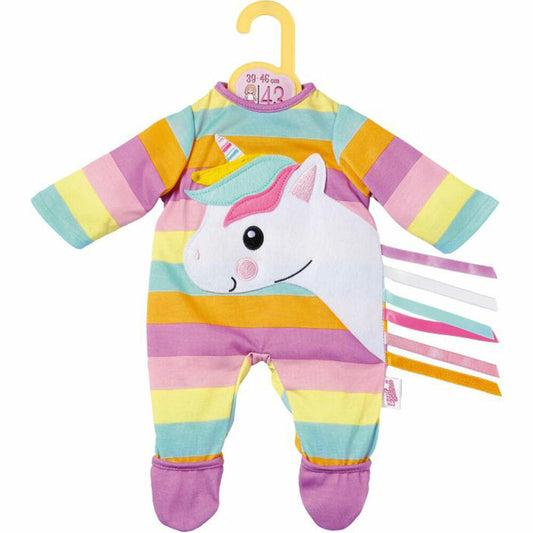 Zapf Creation Dolly Moda Unicorn Romper, Doll Clothes, Clothes Doll, Size 43 cm, 870501