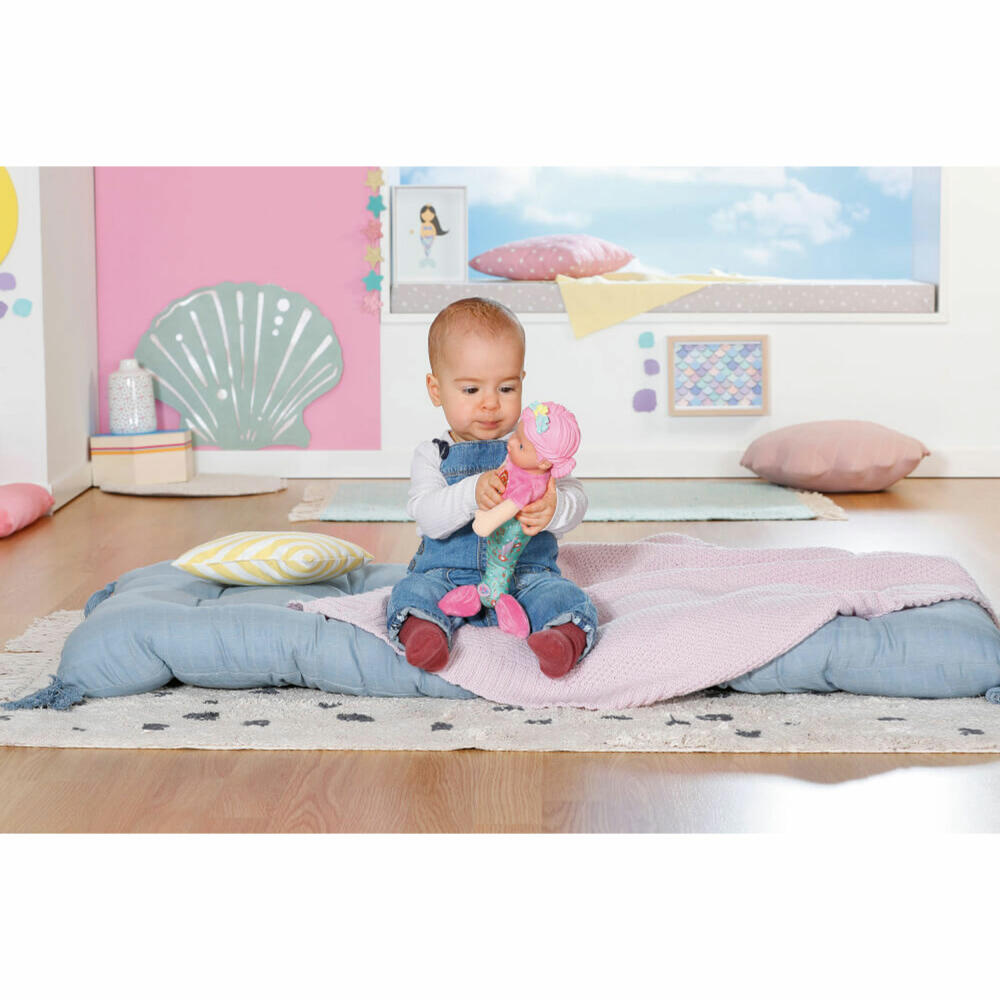 Zapf Creation BABY born Mermaid for babies, Babypuppe, Kuschelpuppe, Spielpuppe, Puppe, 35 cm, 832288