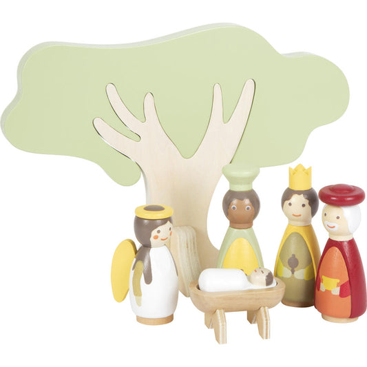 Legler Small Foot Spielset Weihnachtskrippe, Dekoration, Weihnachten, Holz, ab 3 Jahren, 12356