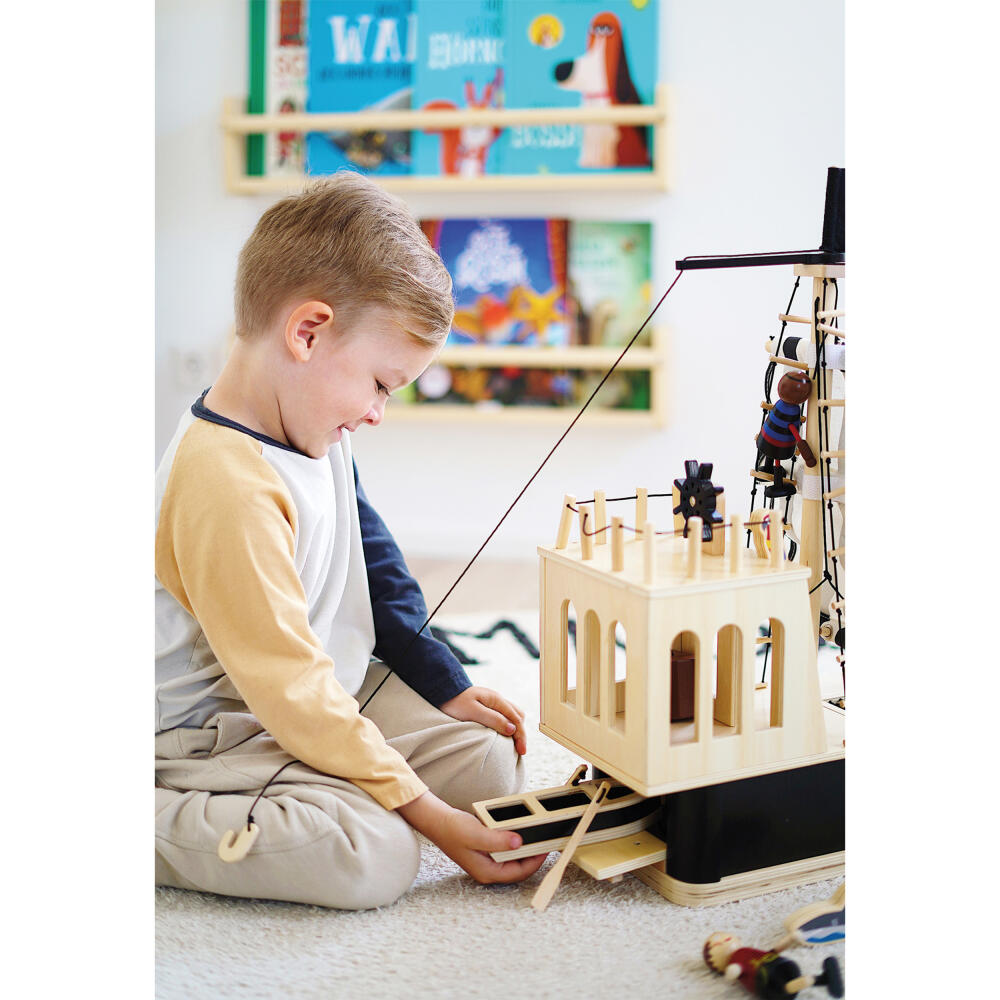 Legler Small Foot Piratenschiff, Kinderspielzeug, Holz, ab 3 Jahren, 12411