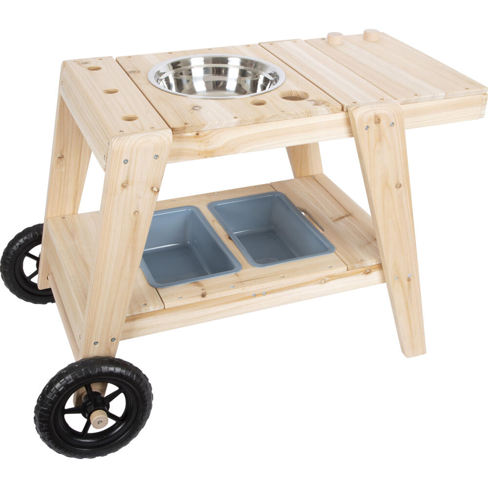 Legler Small Foot Mud Kitchen Compact, Children's Game, Motor Skills Game, Wood, from 3 years, 12421