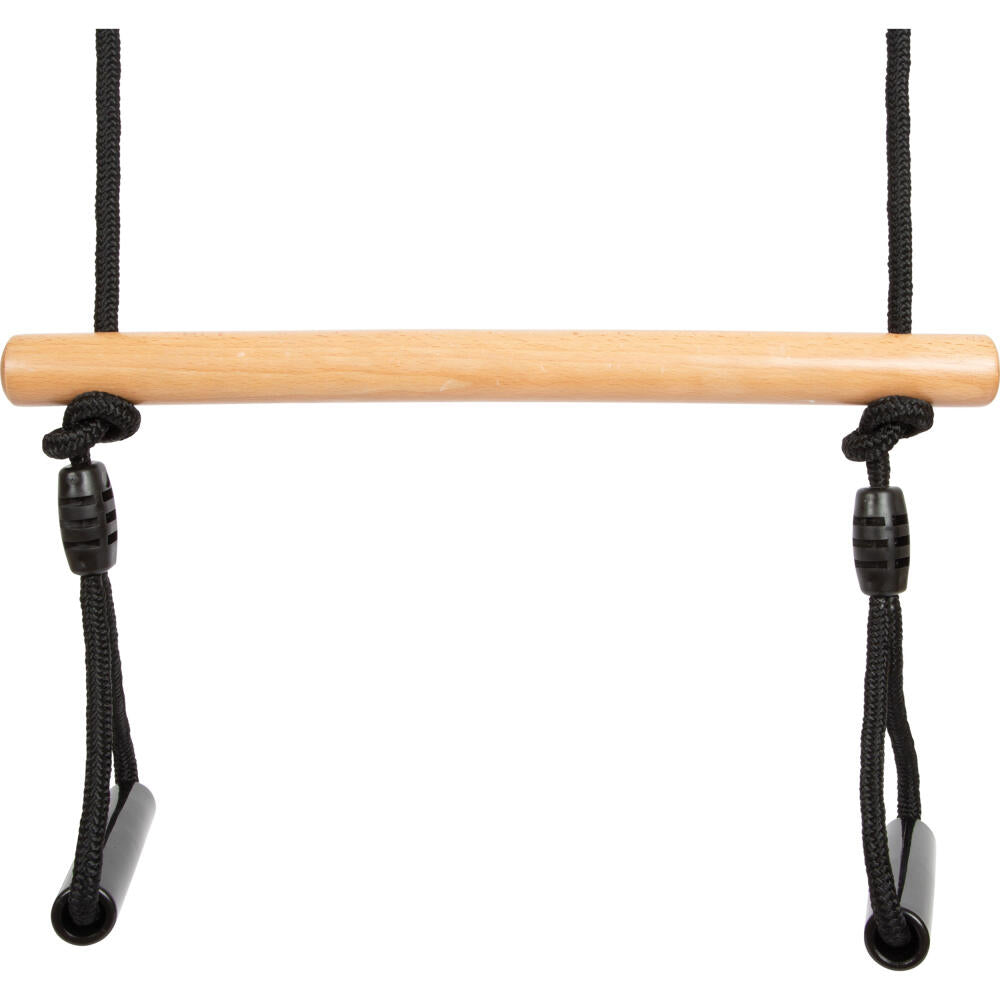 Legler Small Foot Trapezschaukel mit Turnringen Black Line, Lernspielzeug, Motorikspiel, Holz, ab 3 Jahren, 12409