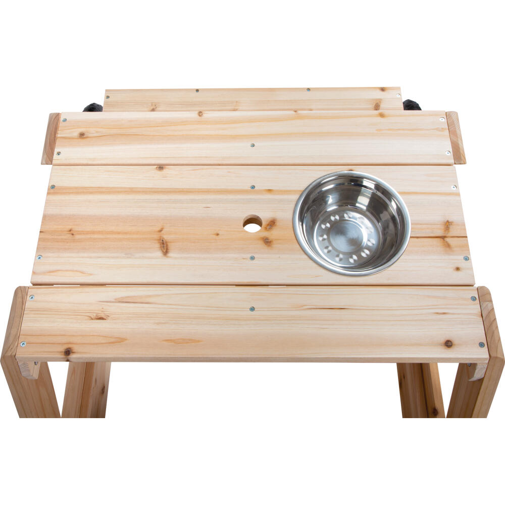 Legler Small Foot sandpit with seating group and mud table, children's game, motor skills game, wood, from 24 months, 12420