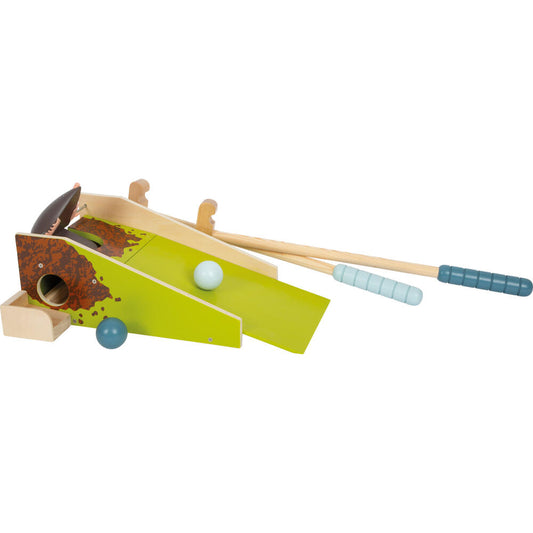 Legler Small Foot Kinder Minigolf-Set Maulwurf, Kinderspiel, Motorikspiel, Holz, ab 3 Jahren, 12439