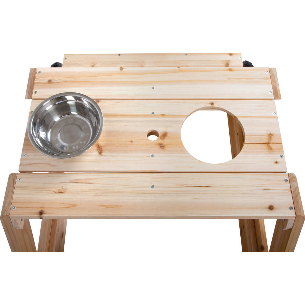Legler Small Foot sandpit with seating group and mud table, children's game, motor skills game, wood, from 24 months, 12420