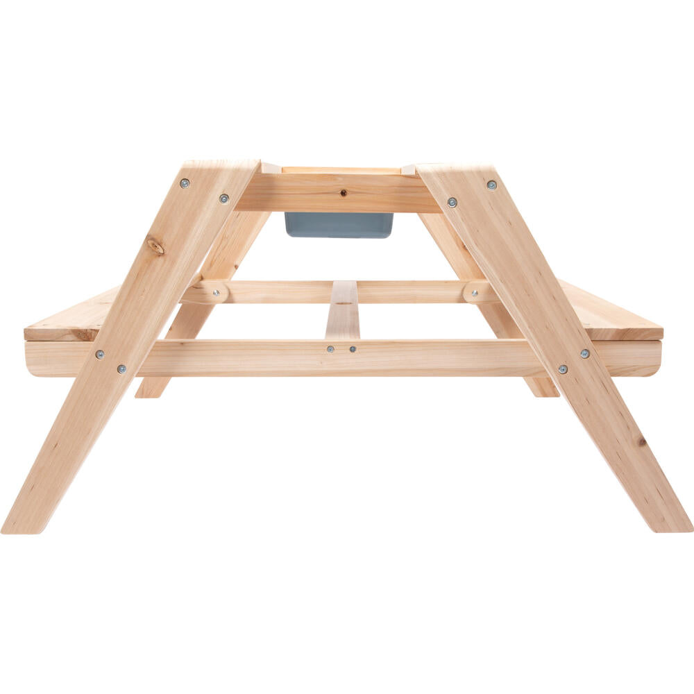 Legler Small Foot Kindersitzgruppe Matschtisch, Kinderspiel, Motorikspiel, Holz, ab 24 Monaten, 12422
