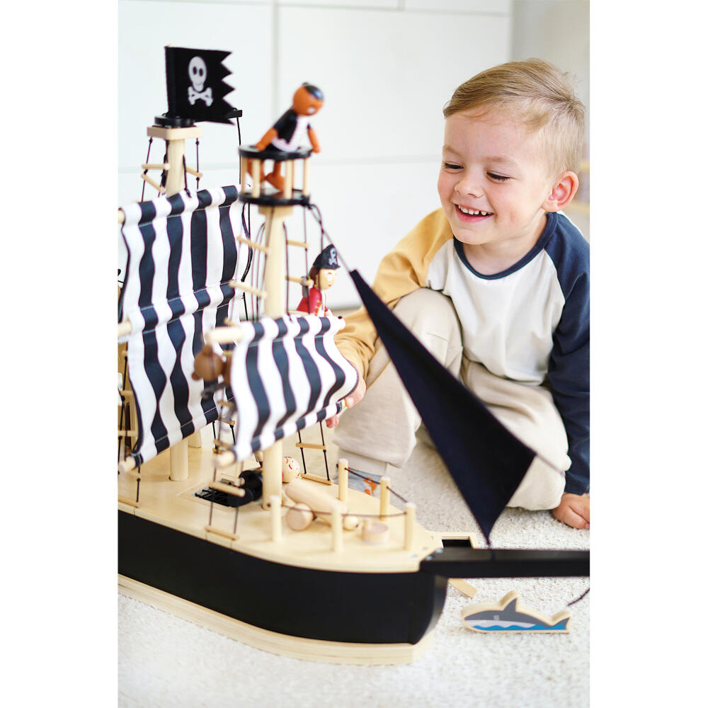 Legler Small Foot Piratenschiff, Kinderspielzeug, Holz, ab 3 Jahren, 12411
