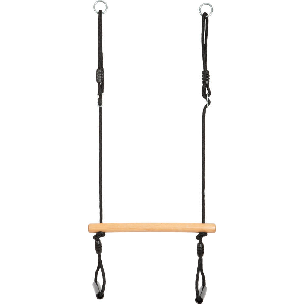 Legler Small Foot Trapezschaukel mit Turnringen Black Line, Lernspielzeug, Motorikspiel, Holz, ab 3 Jahren, 12409