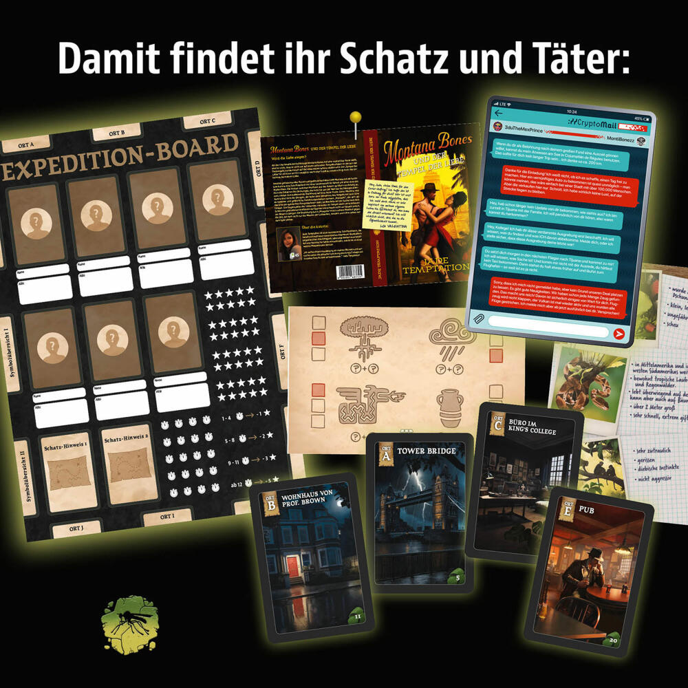 KOSMOS Masters of Crime Mosquito, Krimispiel, Gesellschaftsspiel, ab 14 Jahren, 684433