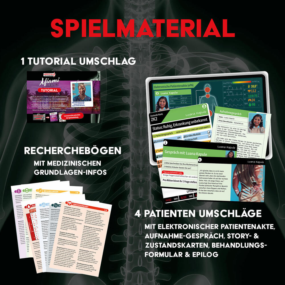 KOSMOS Medical Mysteries New York, kooperatives Erlebnisspiel, Gesellschaftsspiel, ab 16 Jahren, 684402
