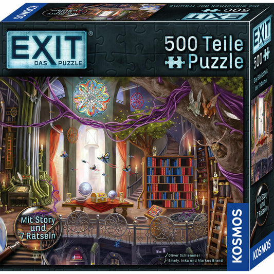KOSMOS EXIT Das Puzzle Die Bibliothek der Träume, Rätselpuzzle, Storypuzzle, ab 10 Jahren, 684471