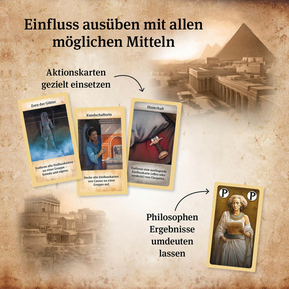 KOSMOS Caesar & Cleopatra, Strategiespiel, Taktikspiel, Gesellschaftsspiel, ab 10 Jahren, 684556