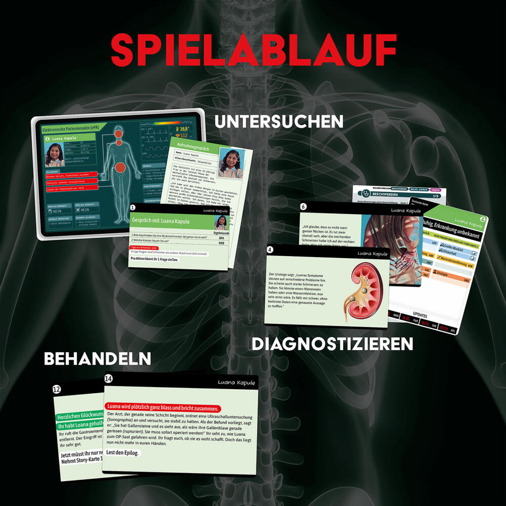 KOSMOS Medical Mysteries New York, kooperatives Erlebnisspiel, Gesellschaftsspiel, ab 16 Jahren, 684402
