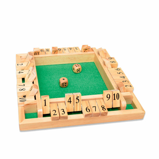 Noris Deluxe Shut The Box, Würfelspiel, Brettspiel, Gesellschaftsspiel, Kinder, Spiel, 606108013