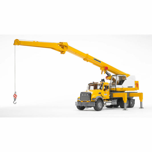 Bruder Construction Vehicles MACK Granite Liebherr Crane Truck, Crane Truck, Model Vehicle, Model Vehicle, Toy, 02818
