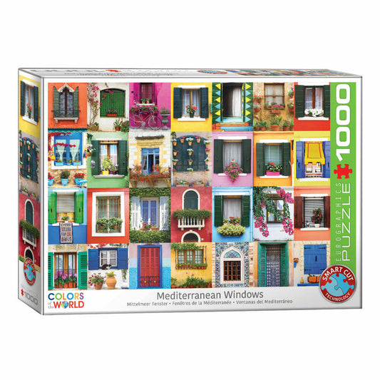 Eurographics Puzzle Mediterranean Window, Window, 1000 pieces, 68 x 48 cm, 6000-5350