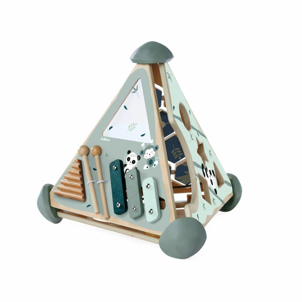 Eichhorn Spielcenter Pyramide, Motorikcenter, Steckspiel, Kugelbahn, Memospiel, Spielzeug, 100003812