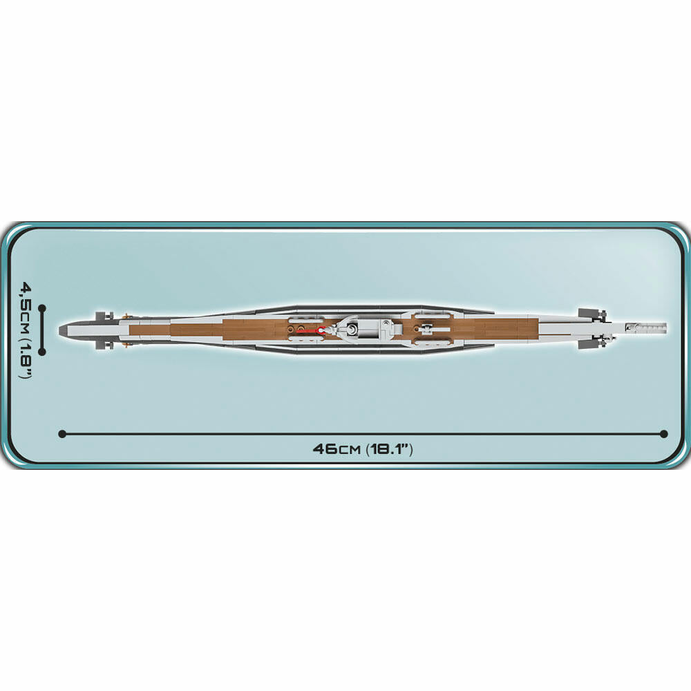 COBI Klemmbausteinset U-Boot U-47 TYP VII B, World War 2 Historical Collection, U-Boot, Klemmbausteine, 422 Teile, 4828