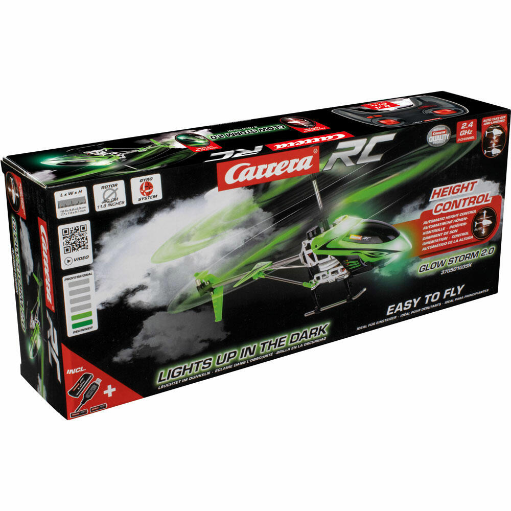 Carrera Glow Storm 2.0, Remote Controlled, Helicopter, Carrera RC, 2.4 GHz, 370501039X