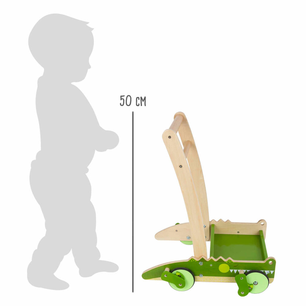 Legler Small Foot Lauflernwagen Krokodil, Spielzeug, ab 12 Monate, 11738