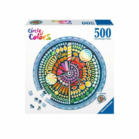 Ravensburger Puzzle Circle of Colors Candy, adult puzzle, 500 pieces, from 12 years, 17350