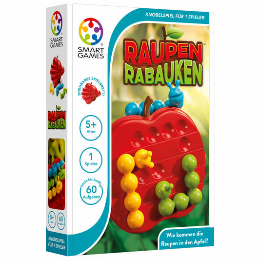 Smart Games Logikspiel Raupen Rabauken, Denkspiel, Knobelspiel, Spielzeug, ab 5 Jahren, SG 445 DE