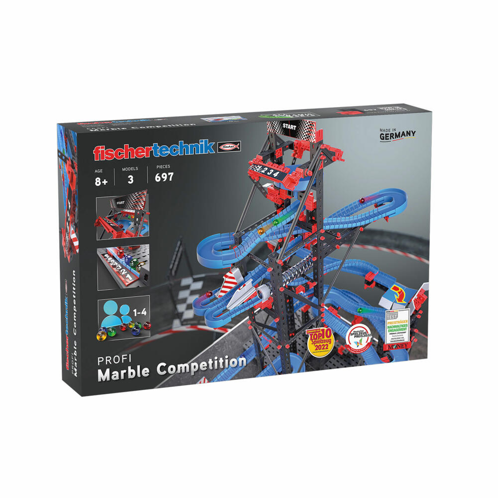 fischertechnik Marble Competition, 697 pcs., construction kit, construction toy, marble run, toy, from 8 years, 564070