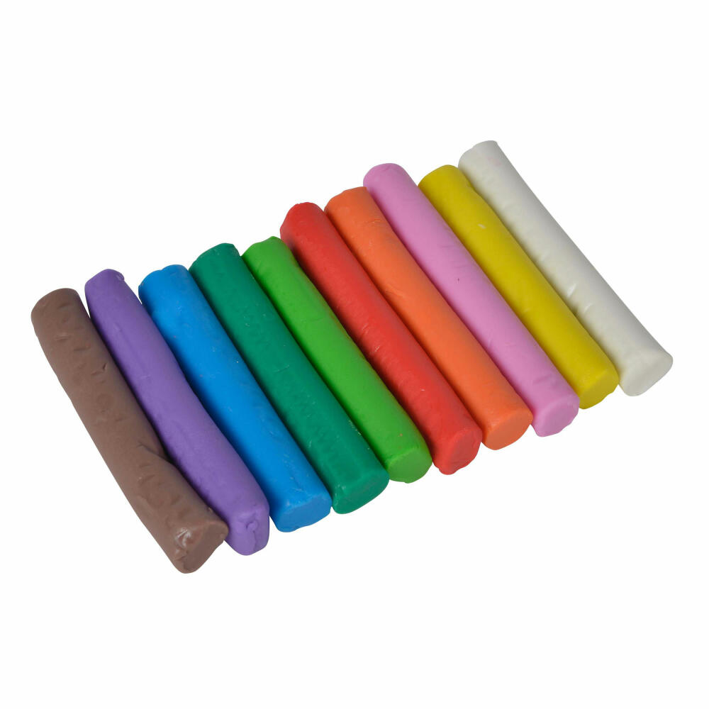 Simba Art & Fun Knetstangen, Knetset, Knete, Bastelknete, Knetgummi, Weichknete, 10 Stangen, 106324169