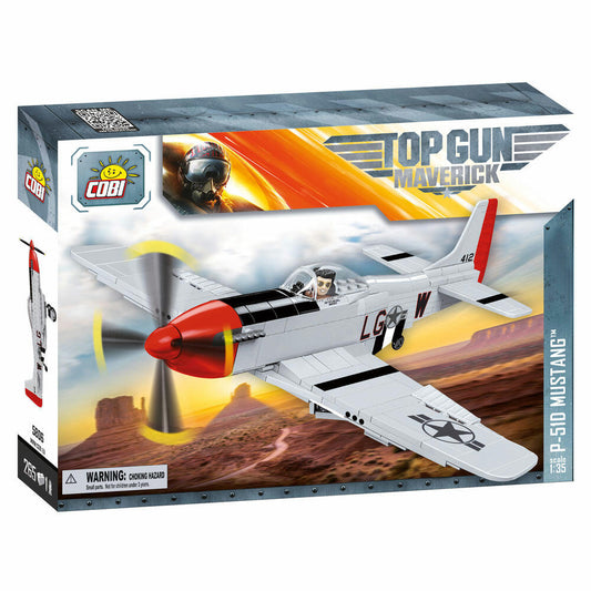 COBI Top Gun Mustang P-51D, Militär, Soldaten, Flugzeug, Spielzeug, Konstruktionsbausteine, Kunststoff, 165 Teile, 5806