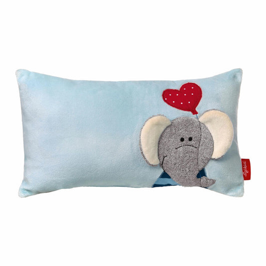 sigikid Kuschelkissen Lolo Lombardo, Kuschel Kissen, Kopfkissen, Kinderkissen, Babykissen, Kinder, Elefant, Baumwolle / Polyester, Blau, 40994